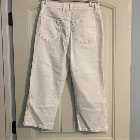 Gloria Vanderbilt Amanda White Capri pants Size 10 - Picture 4 of 6